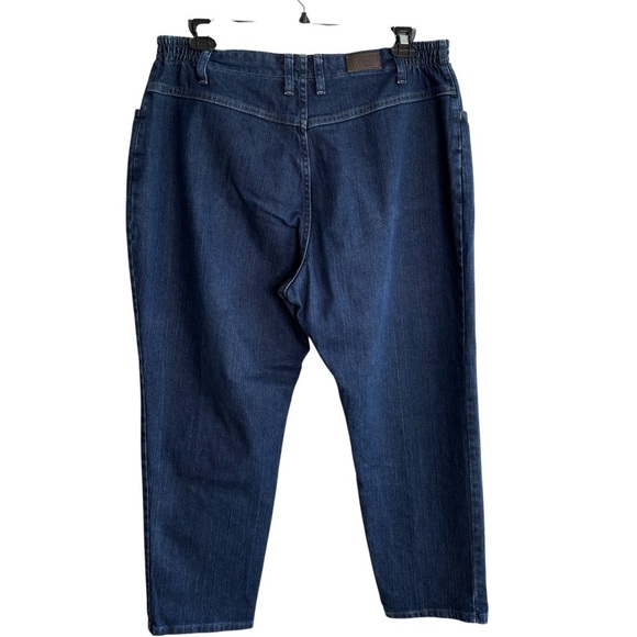 Lee Jeans Womens 18W Petite High Rise Comfort Elastic Waist Tapered Leg Stretch - Picture 5 of 14